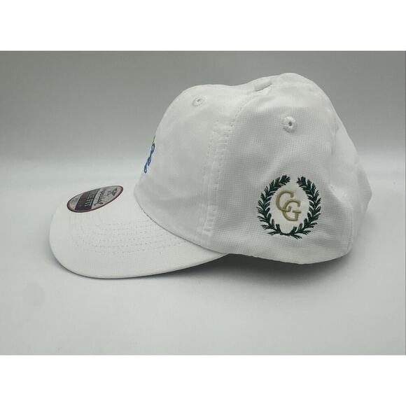 IMPERIAL TRUE FIT UPF 50+ Cap Hat White Celebrity Greens GOLF CLUB Adjustable - Picture 2 of 7